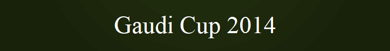 Gaudi Cup 2014